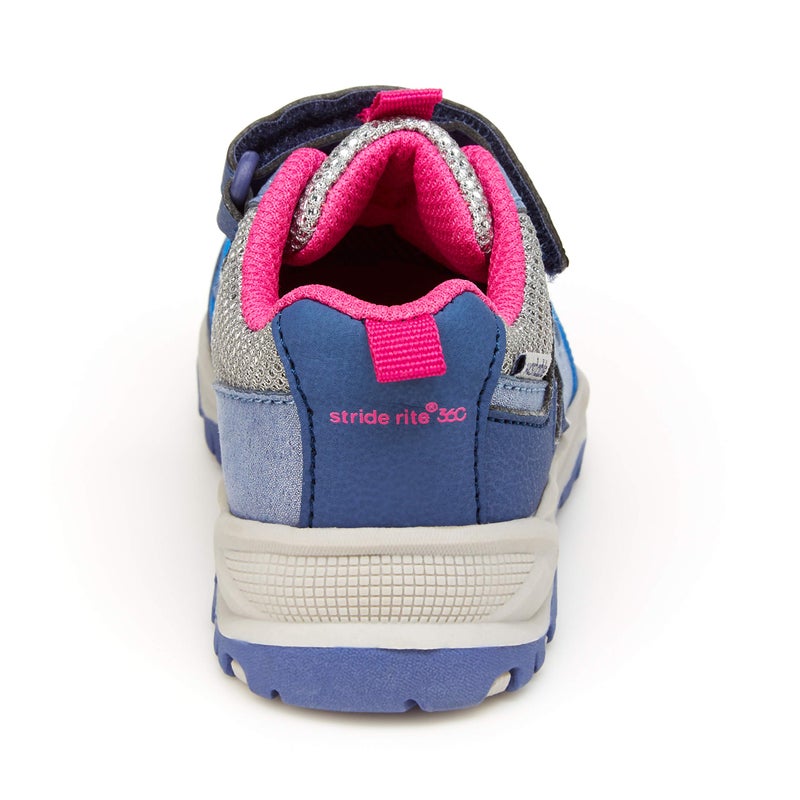 Stride Rite 360 Girls Artin 2.0 Athletic Sneaker, Blue/Pink, 11 Little Kid - Image 3